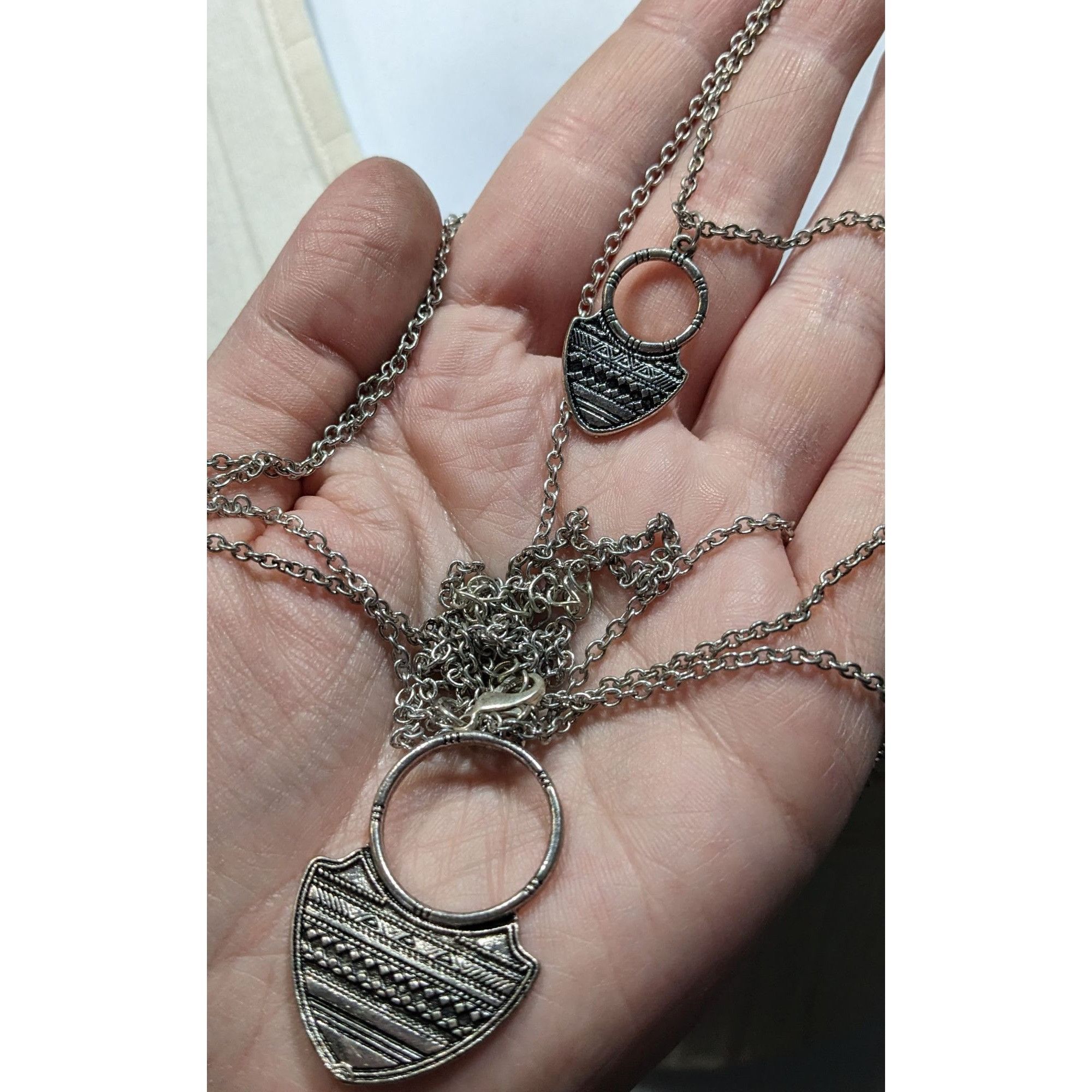 Other Multi Layer Tribal Shield Pendant Artisan Necklace Bohemian Size ONE SIZE - 3 Thumbnail