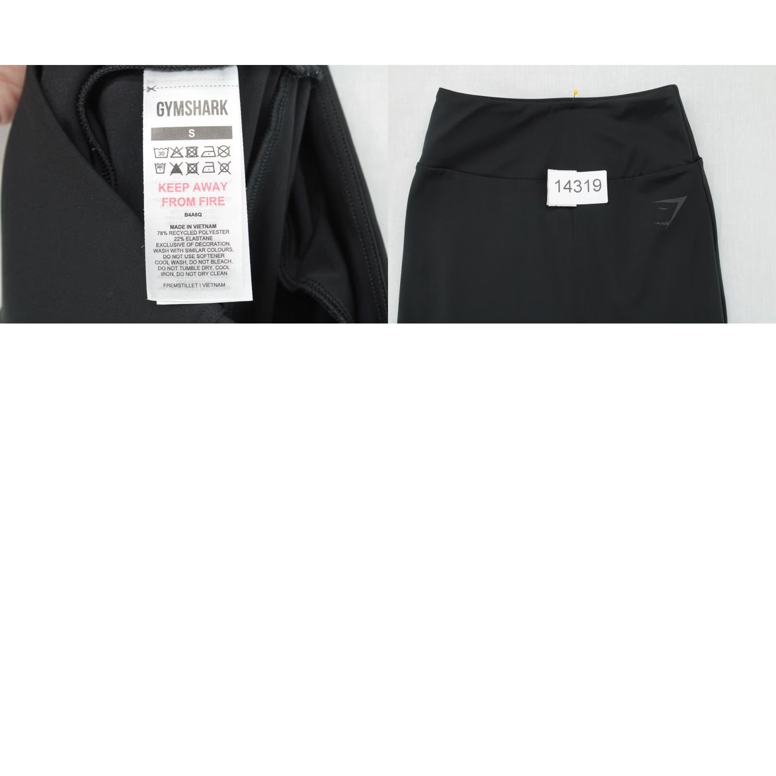 Gymshark Gymshark Leggings Adult Small Black Athletic Jogger Athleisure Womens Size 28" / US 6 / IT 42 - 8 Thumbnail