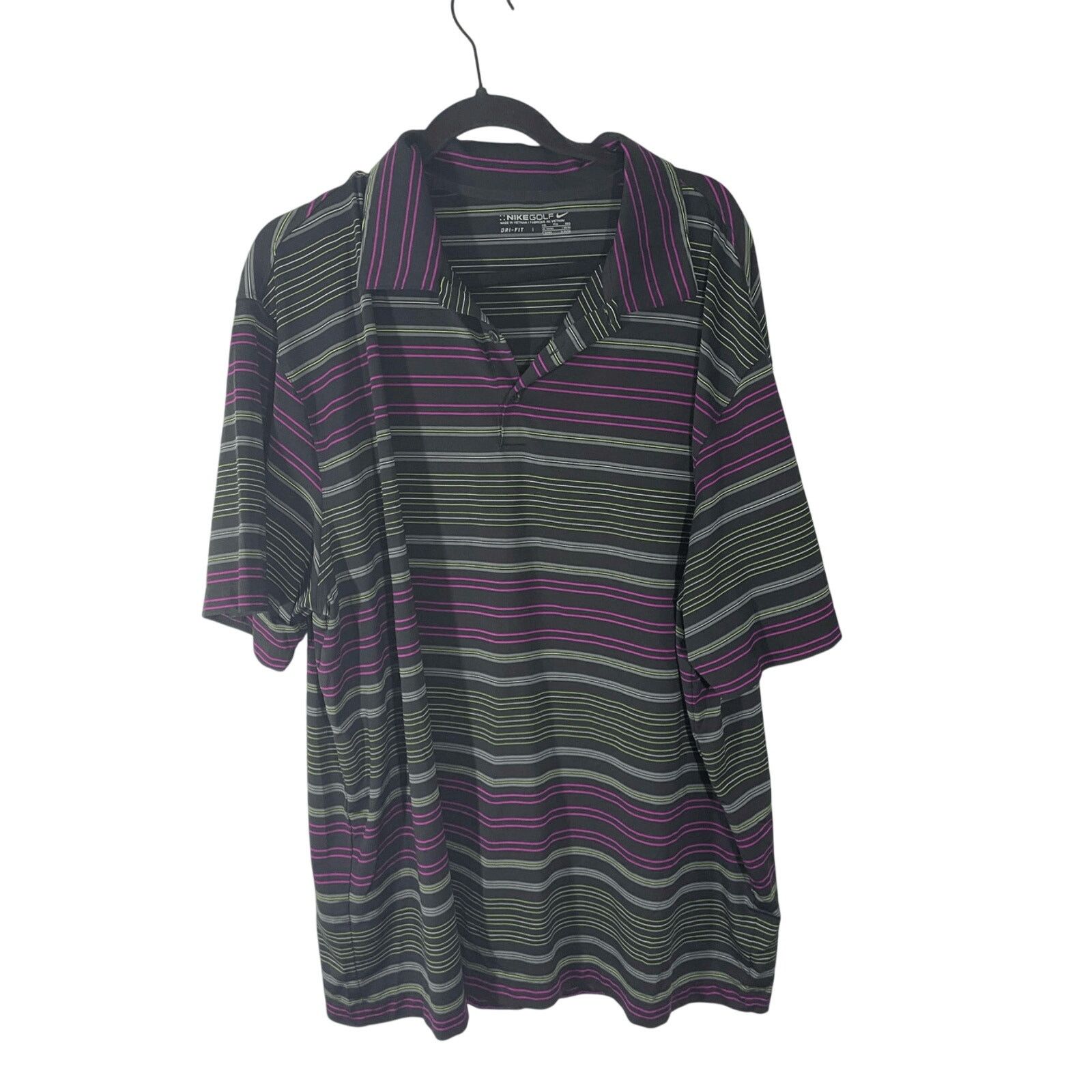 Nike Inverted Nike Golf Men's Striped Front Button Sports 2XL Size US XXL / EU 58 / 5 - 1 Thumbnail