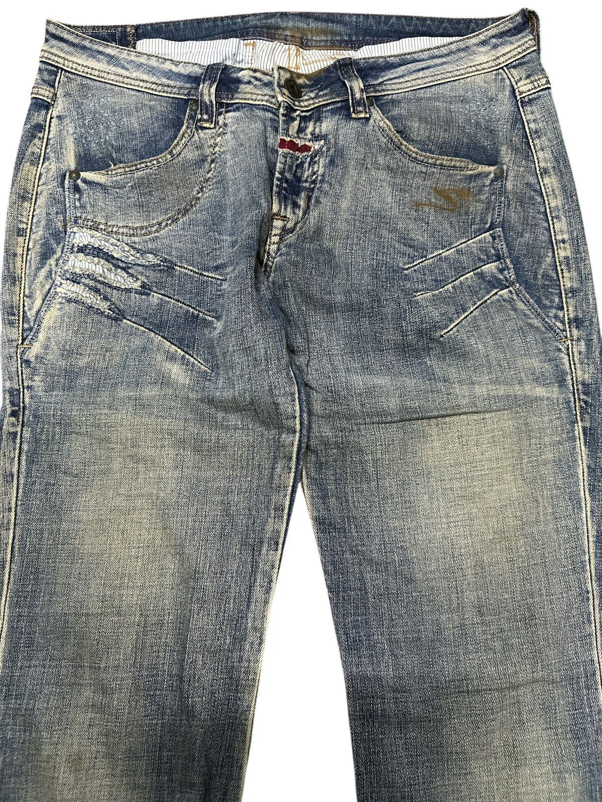 Marithe + Francois Girbaud Flare Marithe Francois Girbaud Distress Style. Size US 34 / EU 50 - 5 Thumbnail