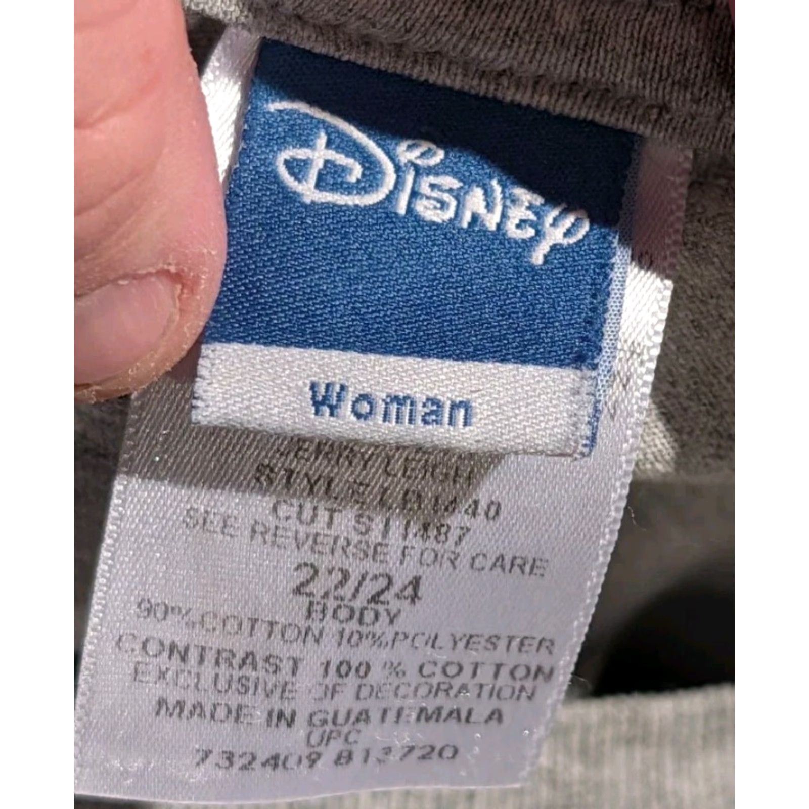 Disney VINTAGE Disney Womens 2XL T-Shirt Gray Mickey Mouse The Big Cheese Jerry Leigh Shirt Girls? Size XXL / US 16-18 / IT 52-54 - 6 Thumbnail