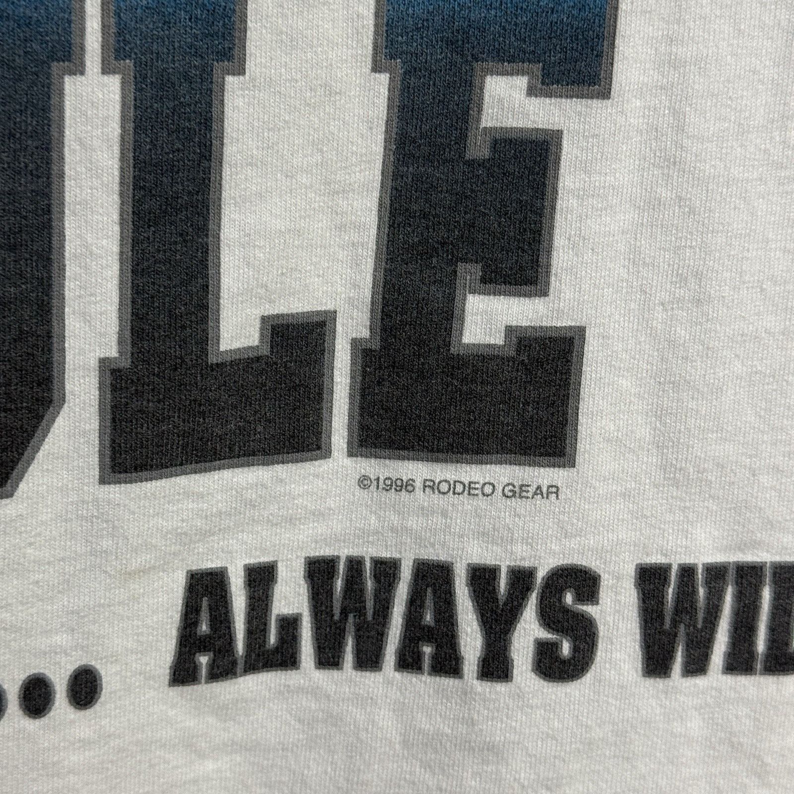 Vintage Vintage Cowgirls Rule Rodeo Gear Western T Shirt White Y2K Size US L / EU 52-54 / 3 - 12 Thumbnail