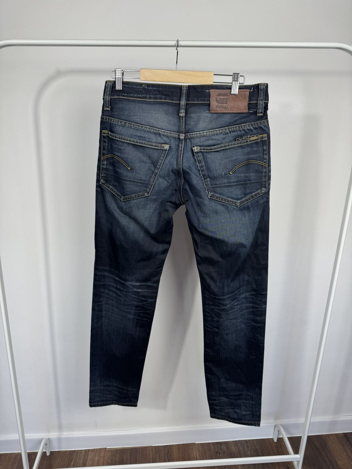 G-Star G Star Raw 3301 Low Tapered Jeans W30 L32 Denim Pants Men Size US 30 / EU 46 - 2 Thumbnail