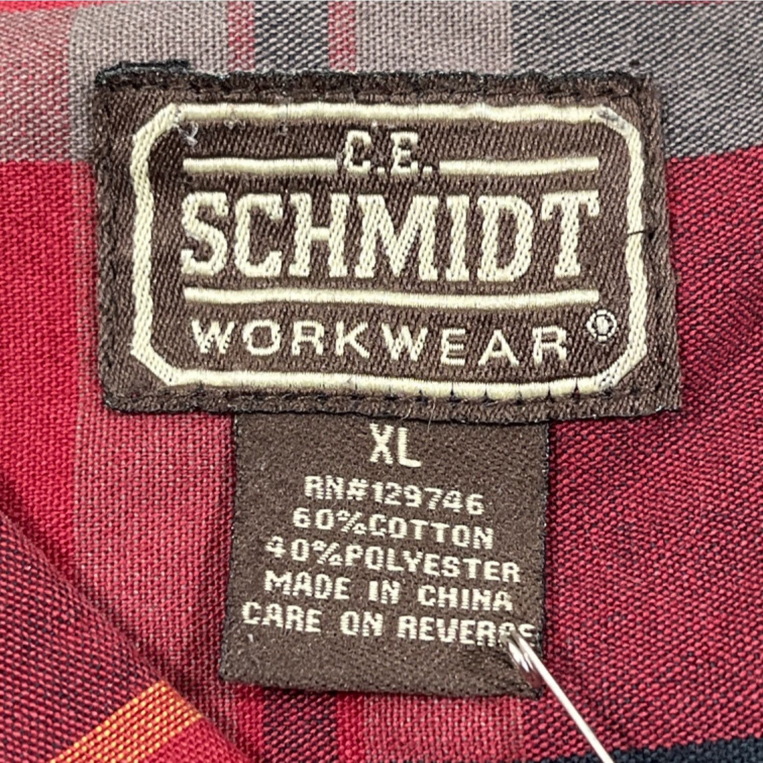Other C.E. Schmidt Workwear Men's Red Flannel Shirt/Button Up Sz X Size US XL / EU 56 / 4 - 4 Thumbnail