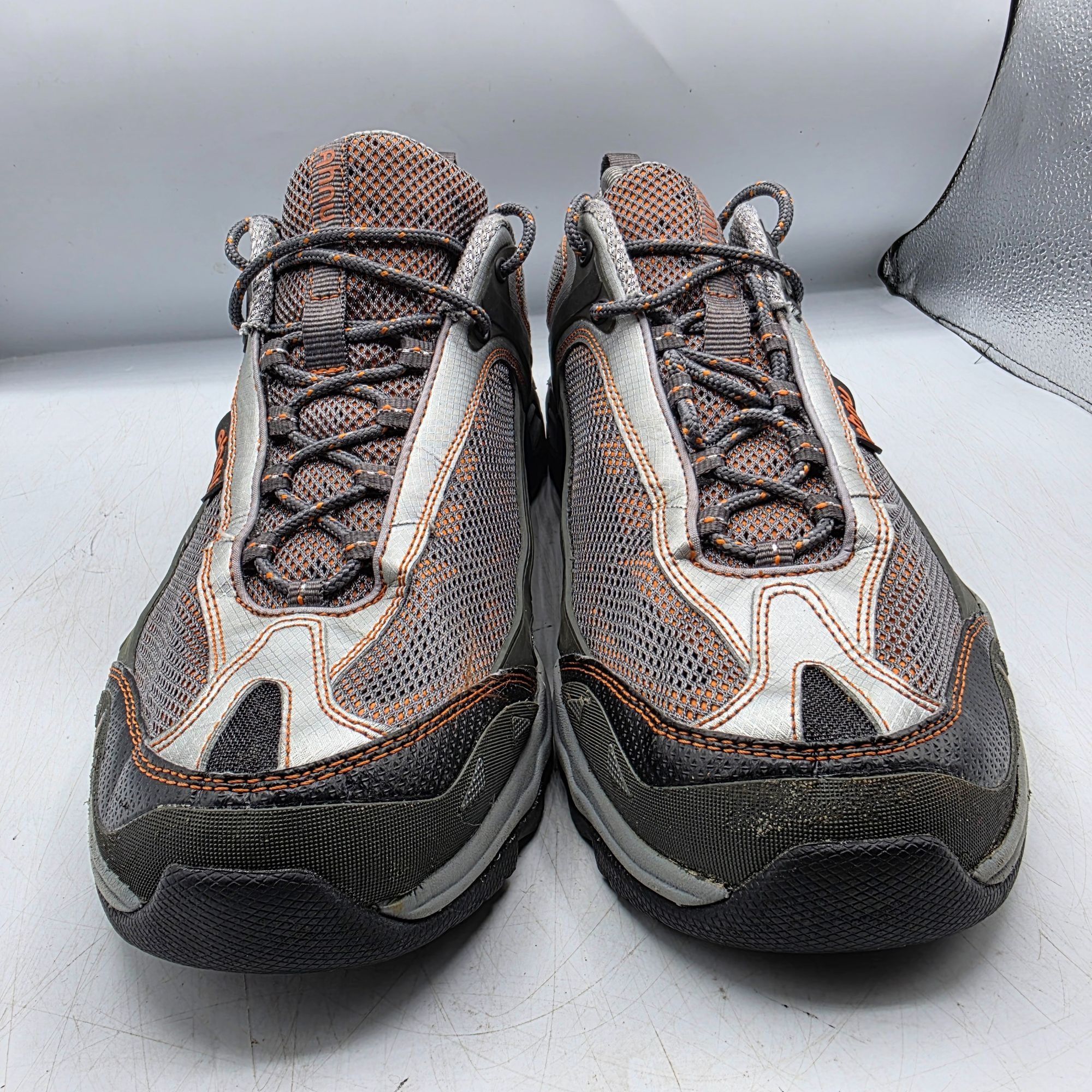 Other Ahnu Mens 11 Gray Hiking Shoes Vibram Soles Camping Outdoors Size US 11 / EU 44 - 2 Thumbnail
