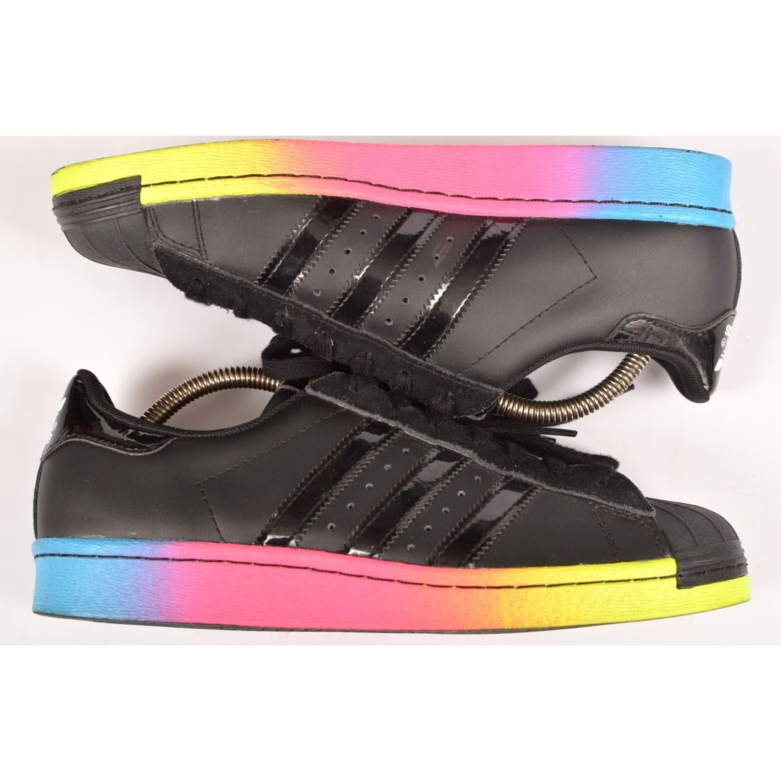 Adidas Adidas Originals Superstar 80S Rita Ora Black Rainbow Sneakers M19070 Women US 8.5 Shadowed by Wear Size US 7 / IT 37 - 6 Thumbnail