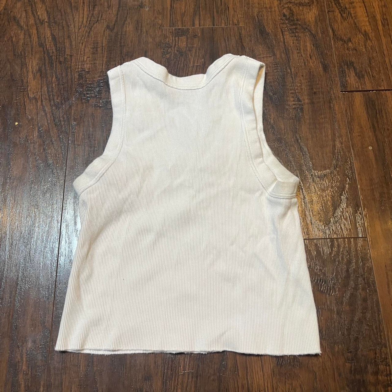 Brandy Melville White brandy Melville tank top Size XS / US 0-2 / IT 36-38 - 3 Thumbnail