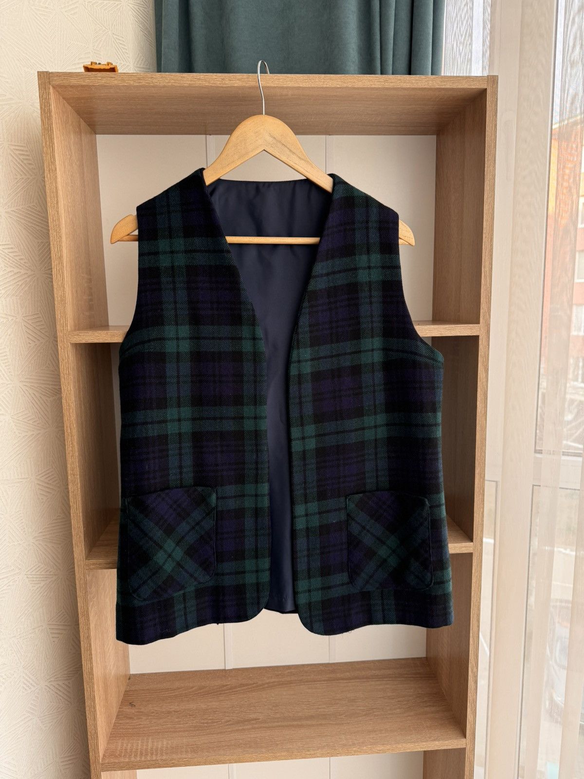 New England Shirt Company × Vintage Vintage Allander House of Fraser 90’s Tartan Wool Skirt&Vest Size 28" / US 6 / IT 42 - 11 Thumbnail