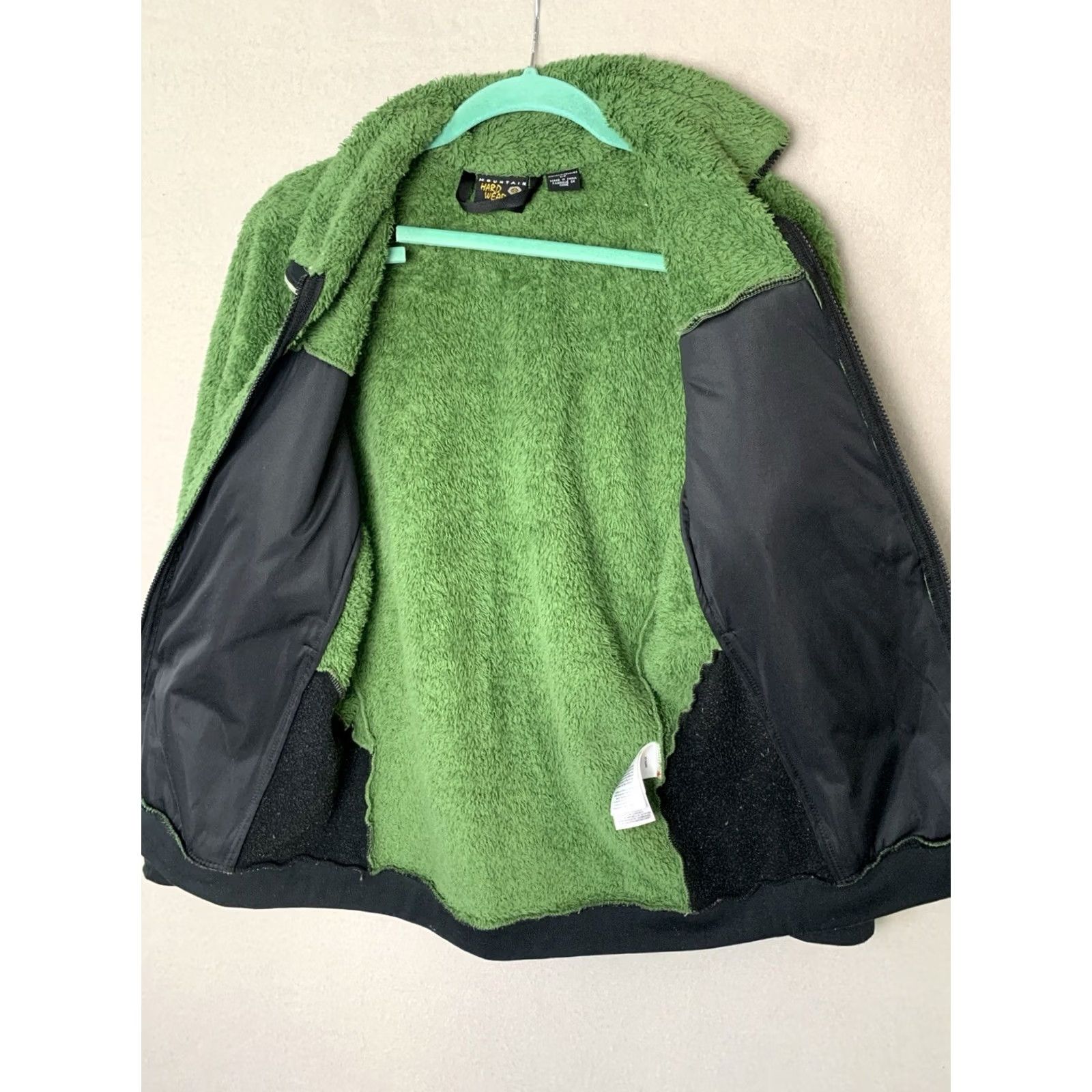 Mountain Hardwear VINTAGE Mountain Hardwear Jacket Womans Small Green Black Monkey Man Hi Pile Full Zip Size S / US 4 / IT 40 - 3 Thumbnail