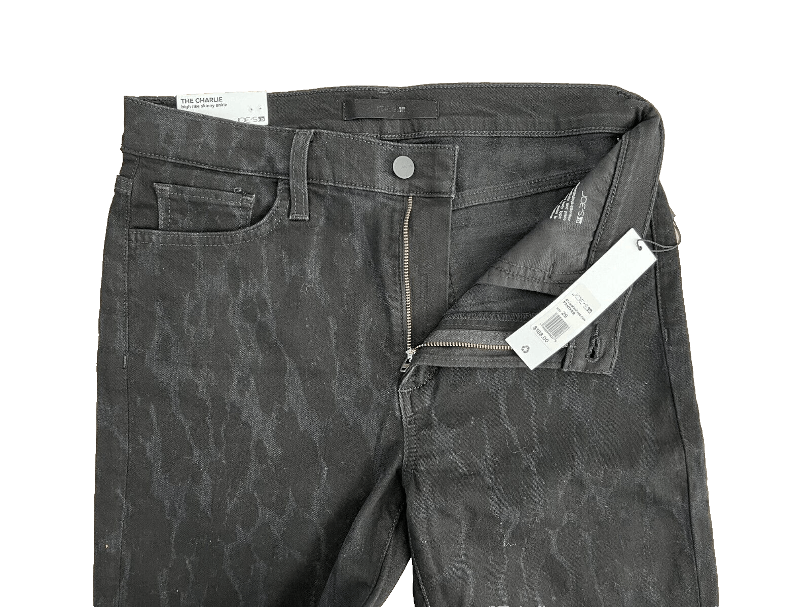 Joe's Joe's Charlie High Waist Ankle Skinny Jeans Panther ( 29 ) Size 29" - 3 Thumbnail