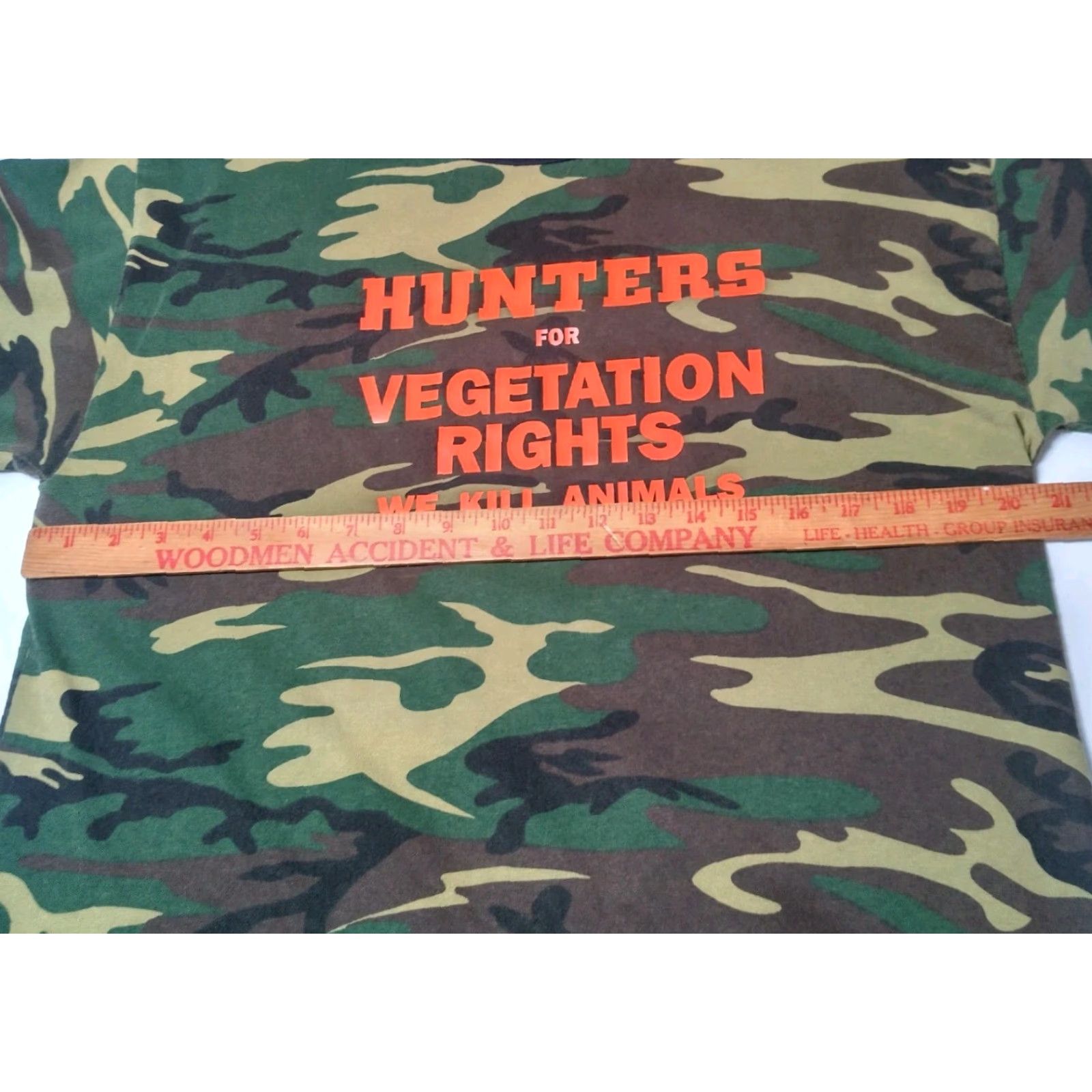 Vintage VINTAGE Woodland Camo Shirt Men Large Camouflage Knit Cotton Alstyle Apparel Hunter Theme 90s? (If applicable) Size US L / EU 52-54 / 3 - 3 Thumbnail