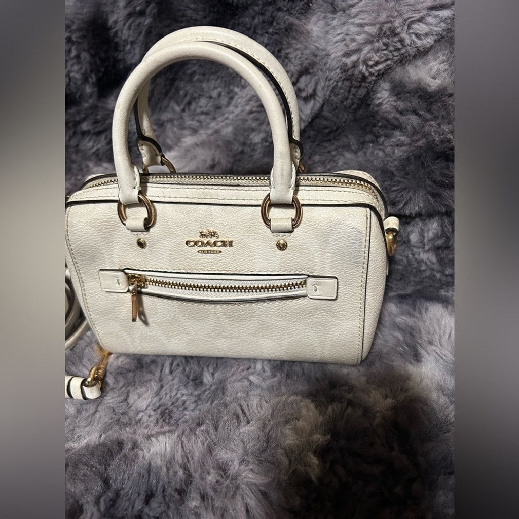 Coach Coach white mini Rowan bag w crossbody strap #satchel Size ONE SIZE - 5 Thumbnail