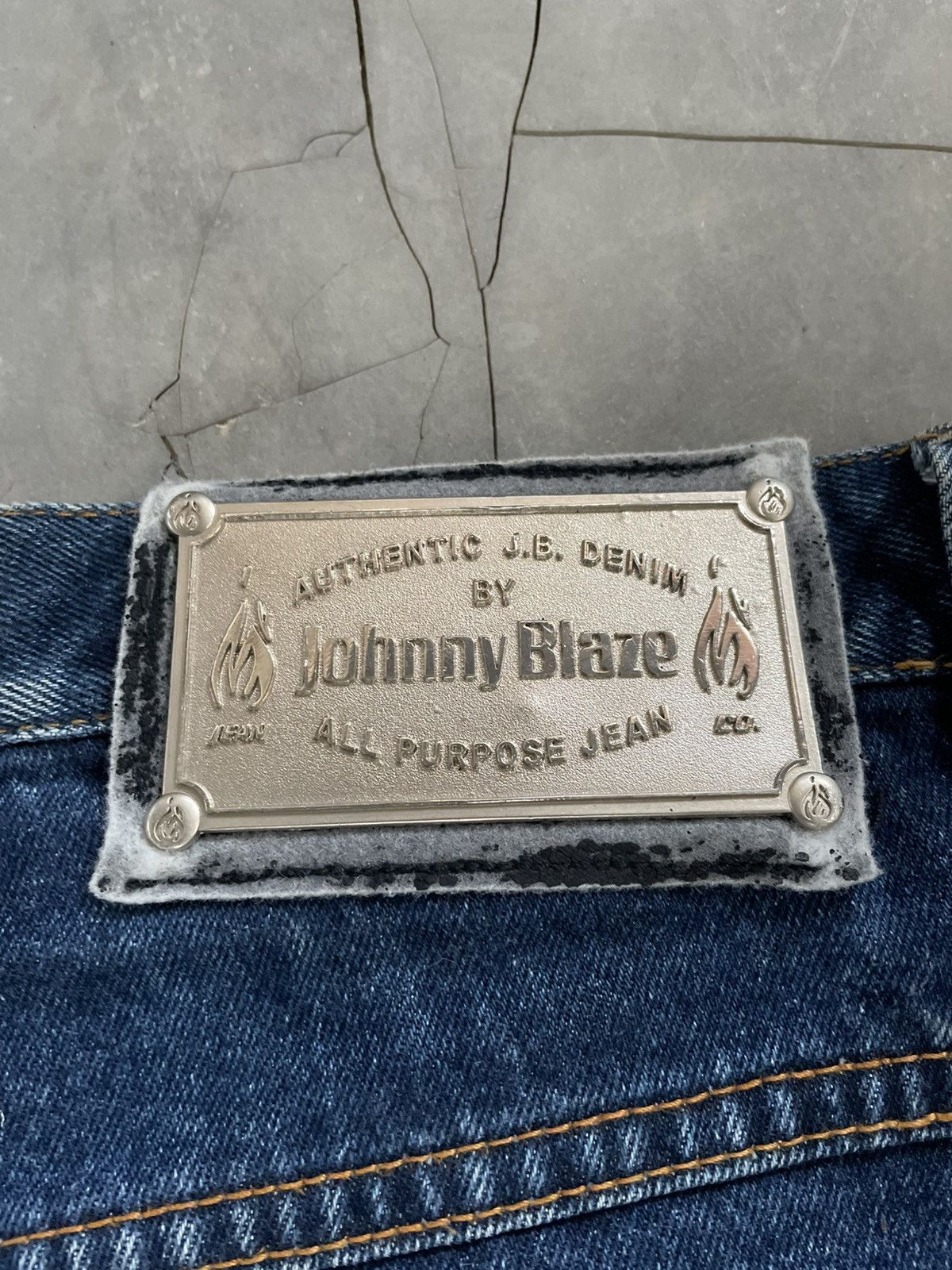 Other Vintage Y2k Johnny Blaze Baggy Cargo Carpenter Jeans Pant Size US 39 - 15 Thumbnail