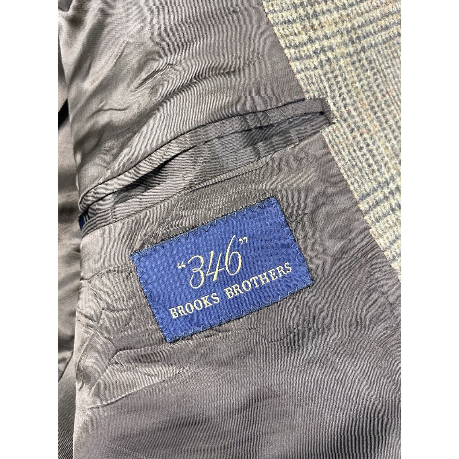 Brooks Brothers Brooks Brothers Blazer Plaid 100% Camel Hair Brown Men's 40R Blazer Suit Jacket Regular Style Size 40R - 3 Thumbnail