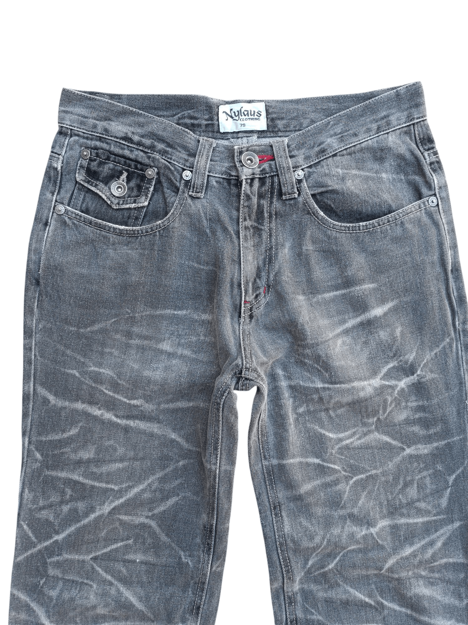 Designer × Japanese Brand Japan NYLAUS CLOTHING Thunder Faded Style Denim E270 Size US 30 / EU 46 - 4 Thumbnail