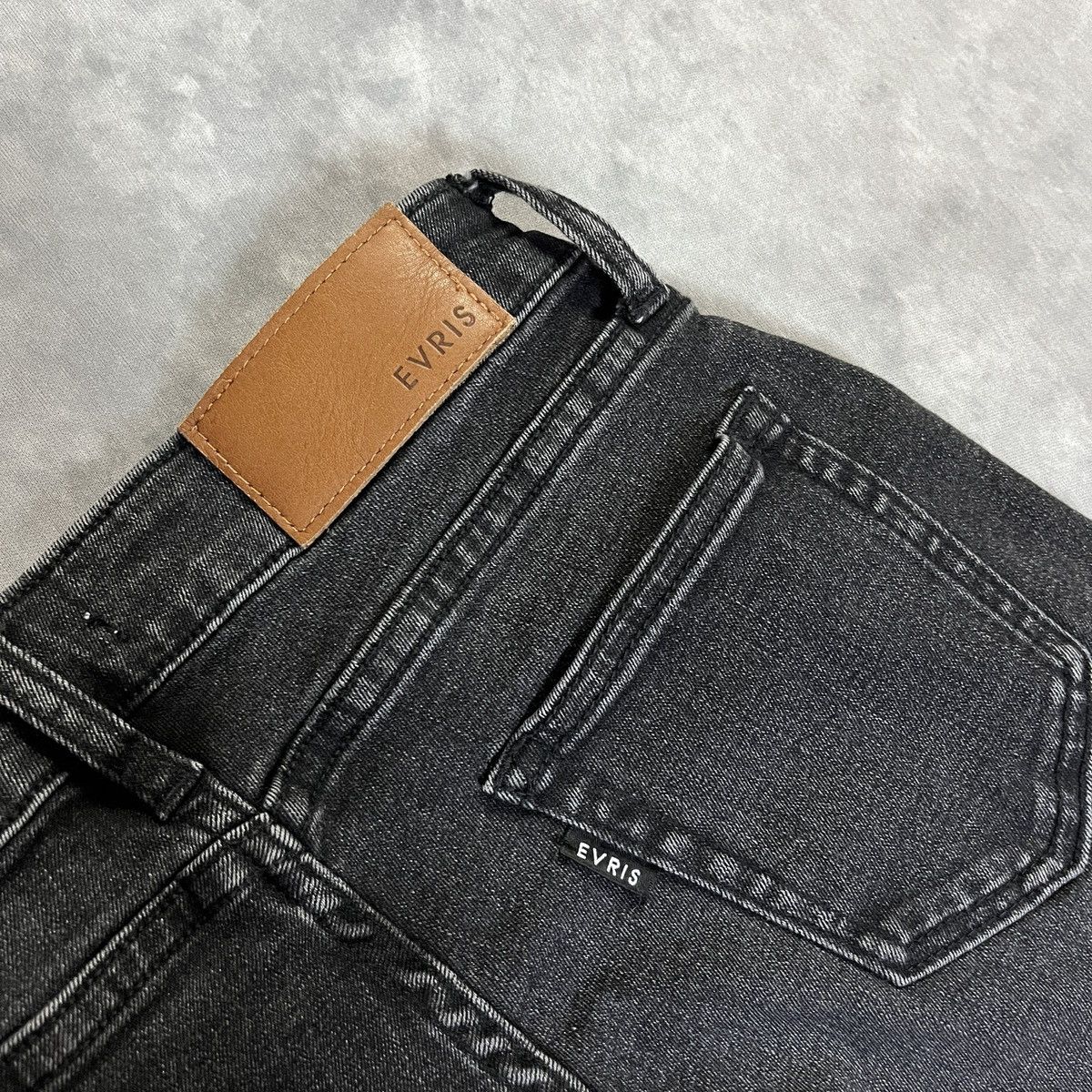 Japanese Brand 2000s EVRIS - Zip Panel Flared Denim Jeans Gothic Y2k Lgb Size 25" / US 0 / IT 36 - 5 Thumbnail