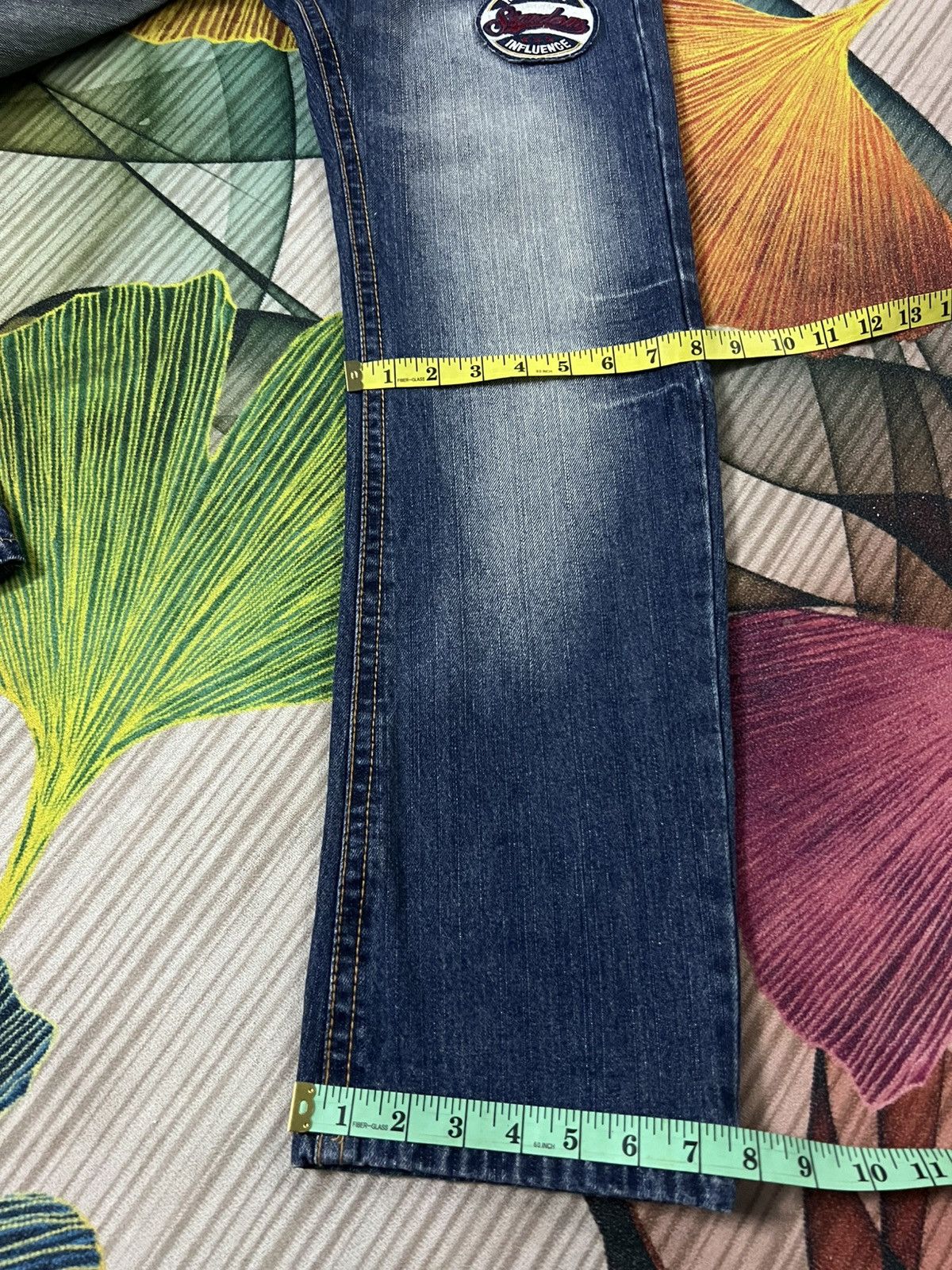Japanese Brand 💥Smith Cooper Distress Patchwork Japanese Jean Size US 31 - 6 Thumbnail