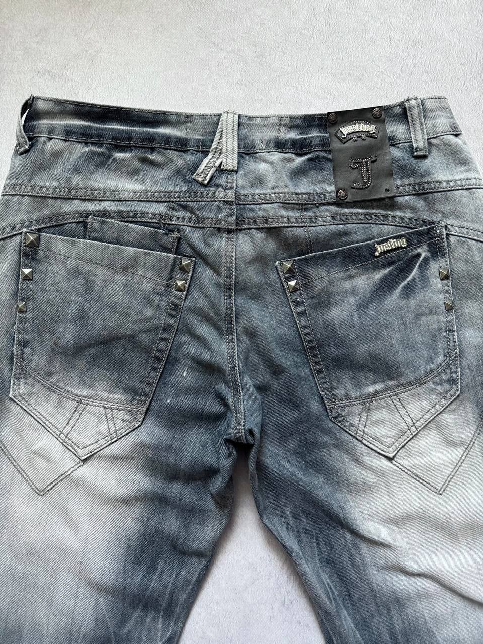 Japanese Brand Justing Die Washed Distressed Denim Faded Pants Size US 34 / EU 50 - 3 Thumbnail