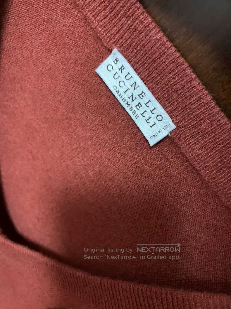 Brunello Cucinelli Brunello cucinelli Wine-red sweater Size S / US 4 / IT 40 - 2 Thumbnail