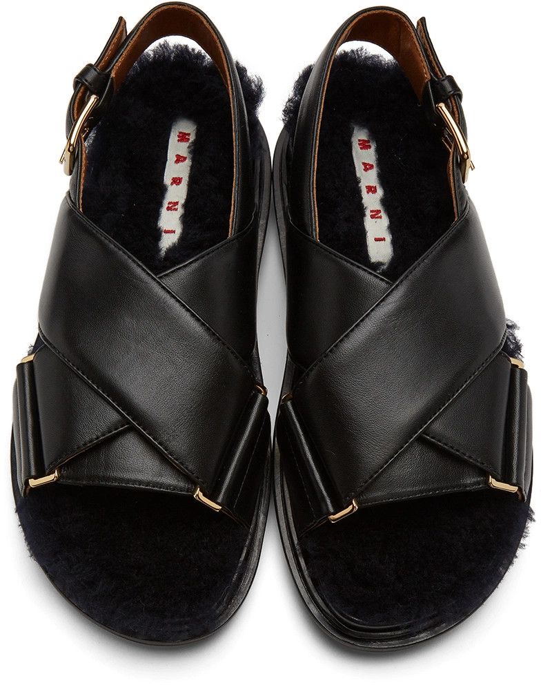 Marni o1y1025 Ankle Strap Sandals in Black Size US 7 / IT 37 - 5 Thumbnail
