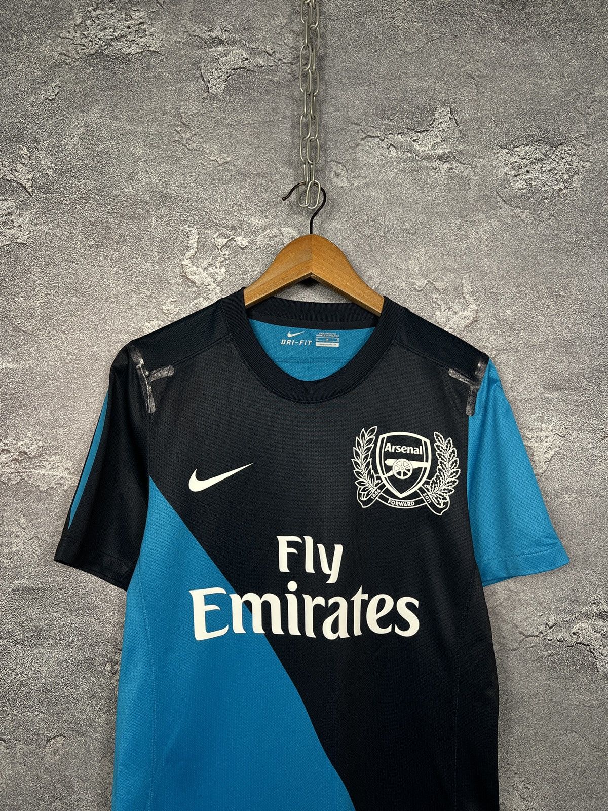 Nike Arsenal 2011-12 125th Anniversary Match Worn Away Jersey Size US M / EU 48-50 / 2 - 2 Thumbnail