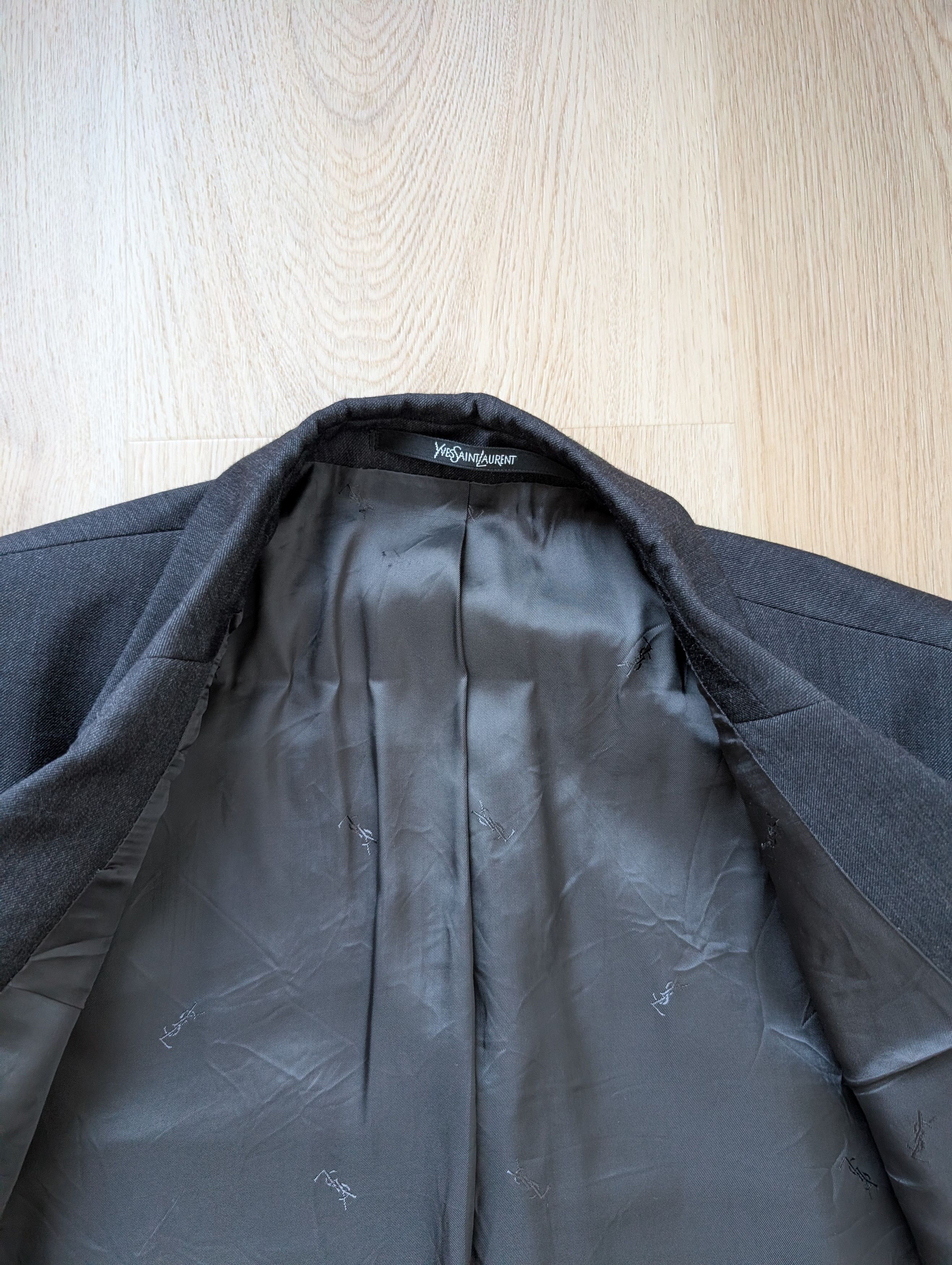 Yves Saint Laurent Yves Saint Laurent Mens Vintage YSL Suit Blazer 100% Wool Size 50R - 6 Thumbnail