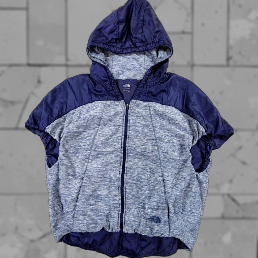 The North Face The North Face Jacket Blue Gray Full Zip S Lightweight Womens Regular Cropped Colorblock Sportswear Front Zip 3-Season Athleisure Size S / US 4 / IT 40 - 1 Thumbnail