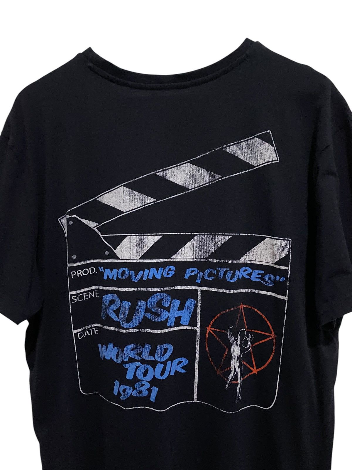 Band Tees RUSH T-Shirt Tour 1981 !! Rock Band Vintage Size US XL / EU 56 / 4 - 6 Thumbnail