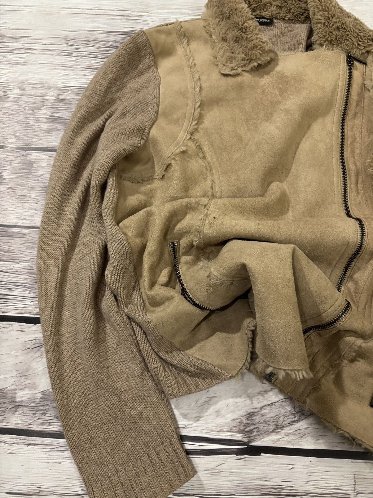 Hysteric Glamour × If Six Was Nine VTG Streetwear Yohji Yamamoto Style Mohair Fur Hoodie 90s Size US S / EU 44-46 / 1 - 2 Thumbnail