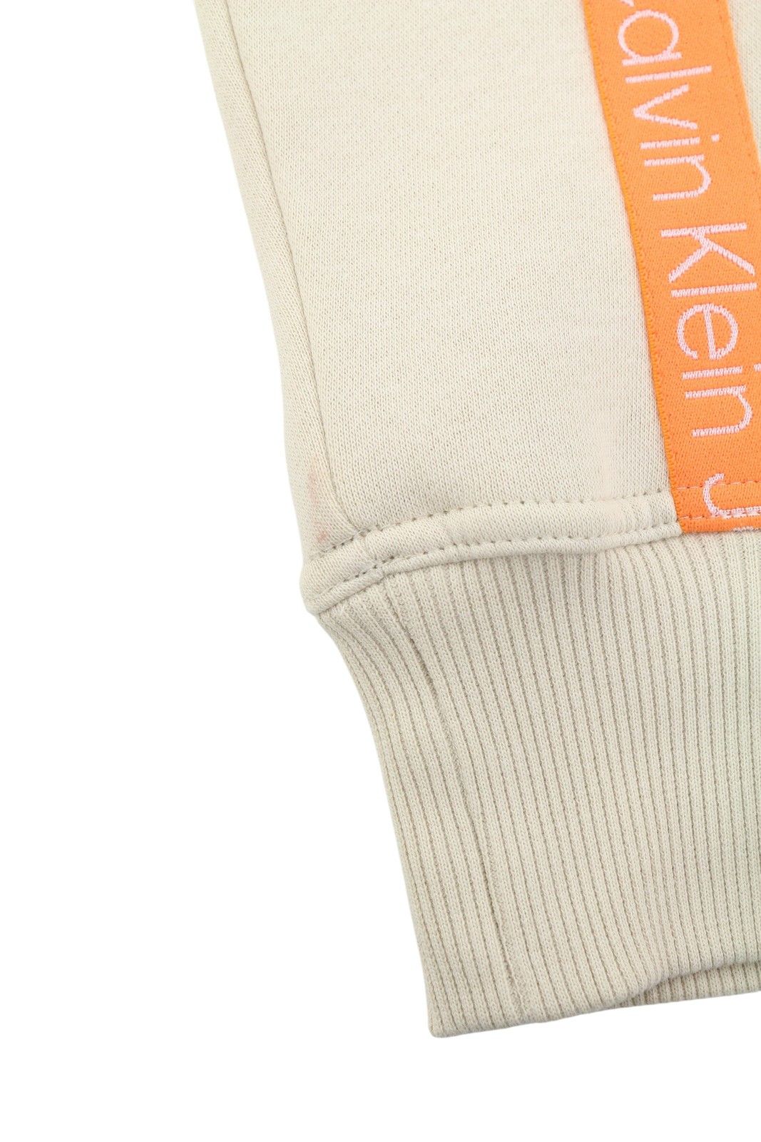 Calvin Klein M Classic Beige Logo Pullover Hoodie 87443 Size US M / EU 48-50 / 2 - 12 Thumbnail