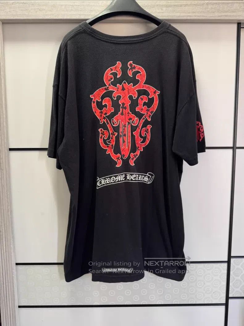 Chrome Hearts CHROME HEARTS Red Vine Sword Short Sleeve Size US XXL / EU 58 / 5 - 1 Thumbnail