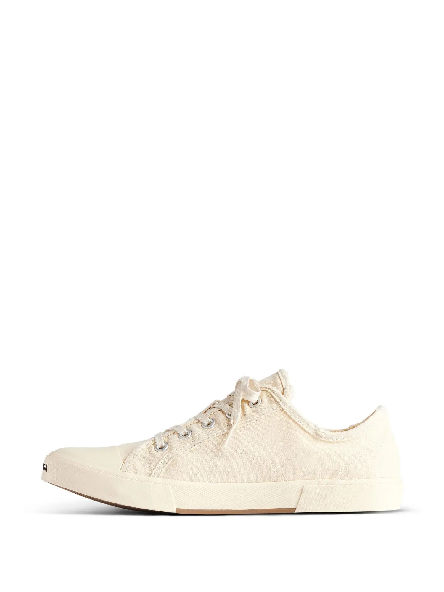 Balenciaga o1srvl11e0325 Paris Low Top Sneakers in Beige Size US 12 / EU 45 - 4 Thumbnail