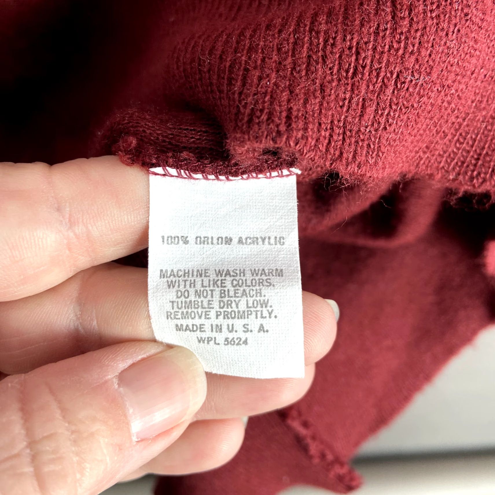 Vintage VINTAGE Pine State Red V-Neck Sweater Kurt Cobain Mens Large USA Size US L / EU 52-54 / 3 - 5 Thumbnail