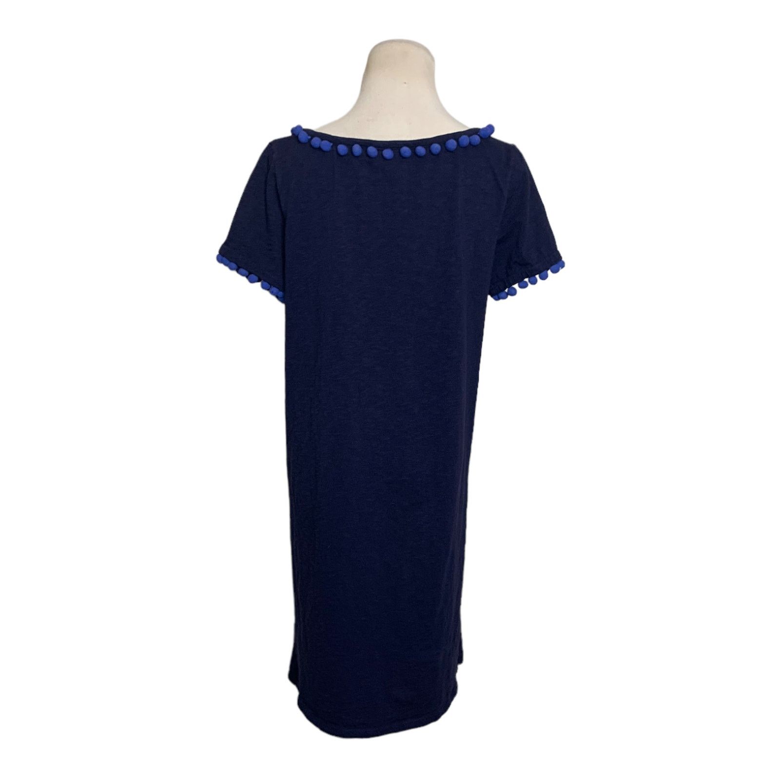 Boden Boden blue short sleeves pom pom mini dress size 8P Size M / US 6-8 / IT 42-44 - 8 Thumbnail