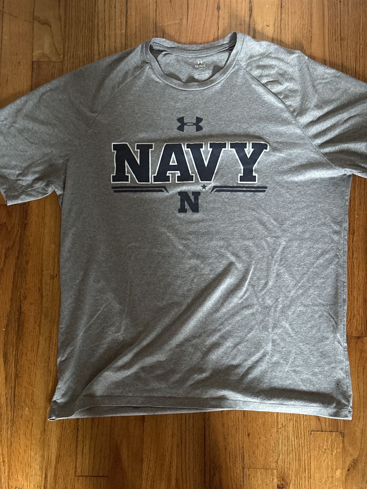 Under Armour × Vintage Naval Academy Navy Varsity Athlete Tee Size US L / EU 52-54 / 3 - 1 Thumbnail