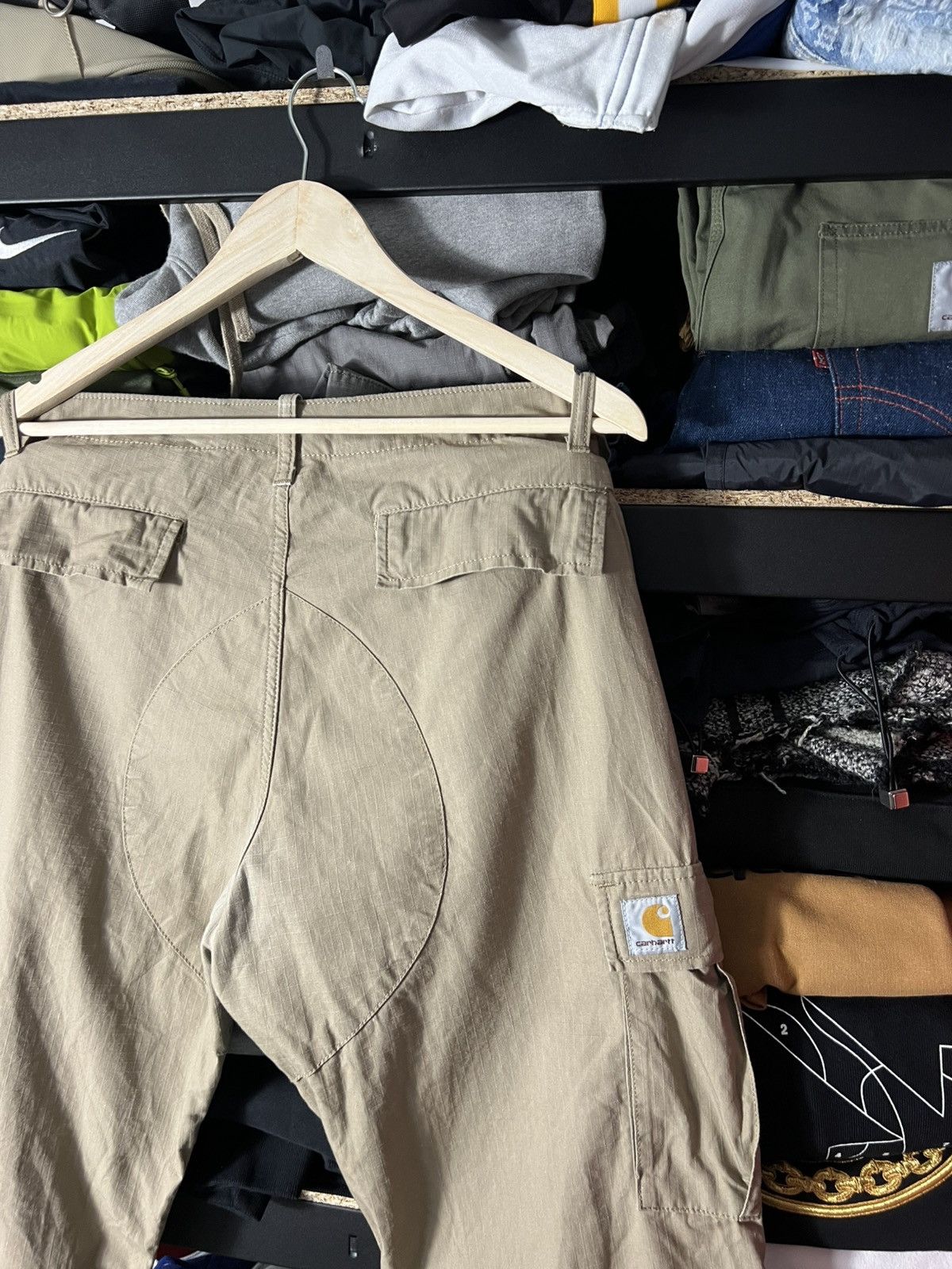 Carhartt 👖 Carhartt WIP Aviation Pants Beige Size 33/32 Size US 33 - 3 Thumbnail