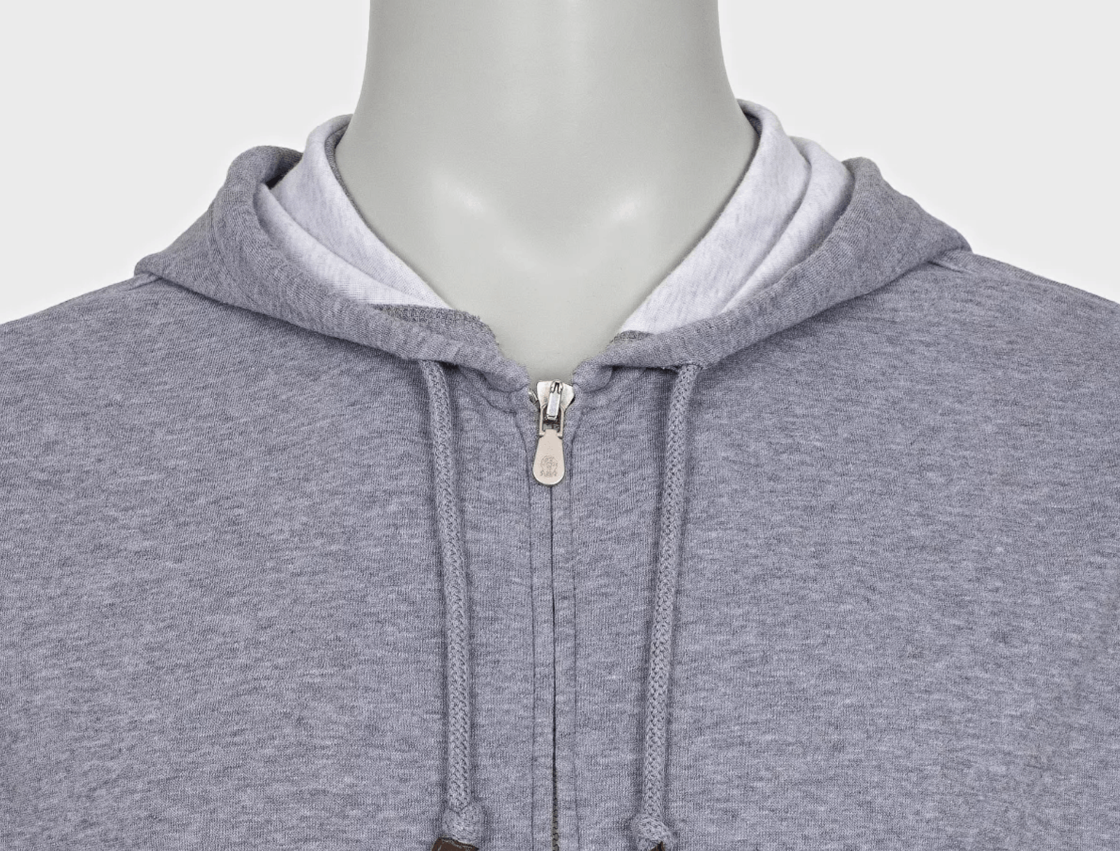 Brunello Cucinelli Brunello Cucinelli men’s gray cotton hoodie Size US L / EU 52-54 / 3 - 3 Thumbnail