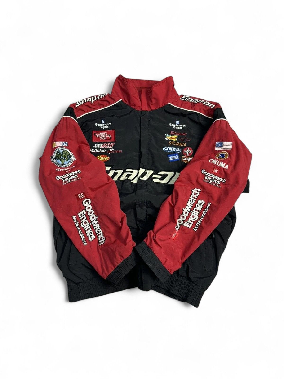 Mercedes-Benz Vintage Snap-On NASCAR Racing Jacket Formula1 Y2K Streetwear Size US XL / EU 56 / 4 - 2 Thumbnail