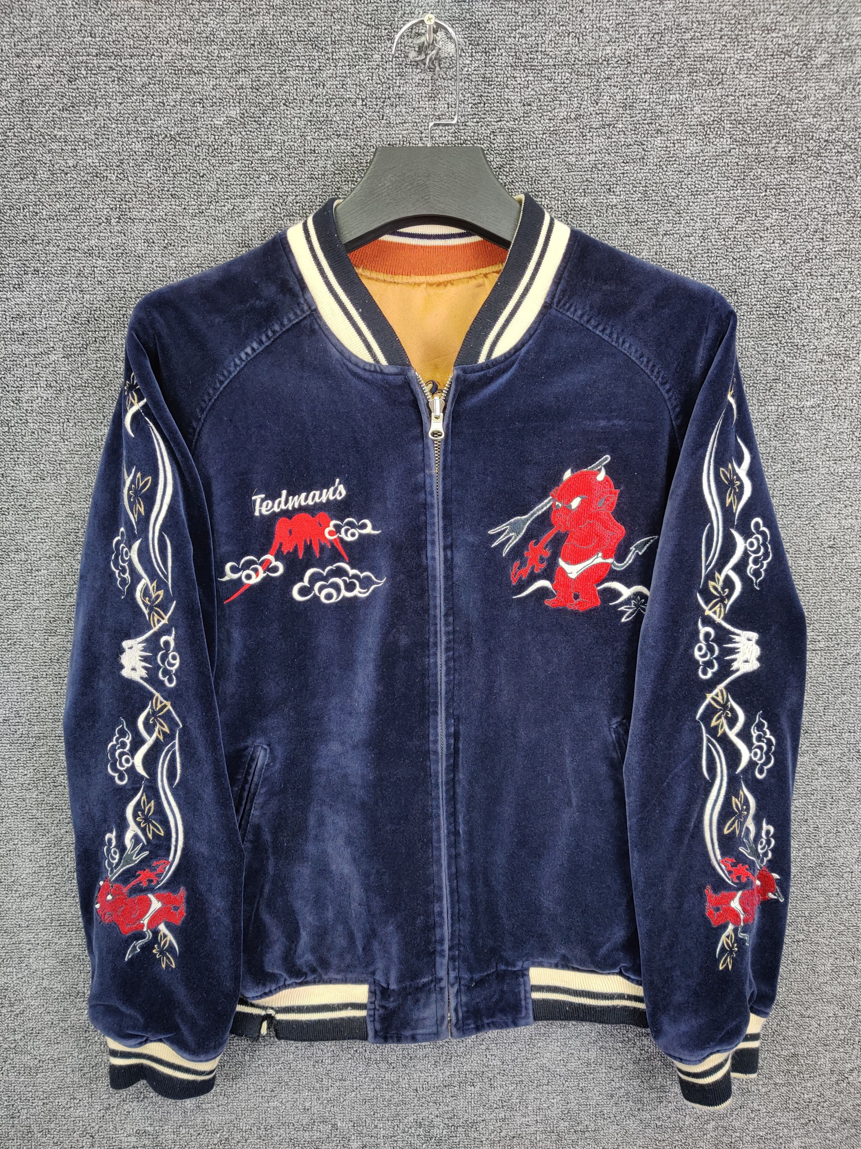 Tedman Vintage Tedman Sukajan Reversible Embroidery Velvet Jacket Size US L / EU 52-54 / 3 - 2 Thumbnail