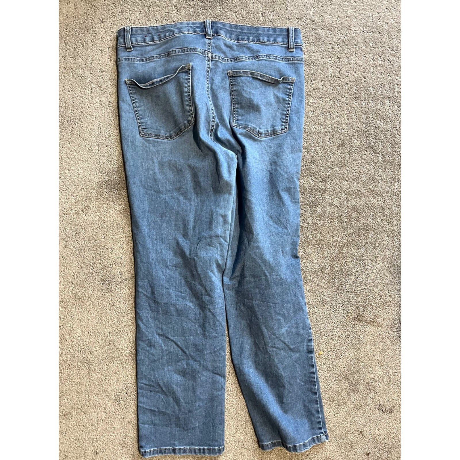 Talbots Talbots Jeans Womens 8 Blue Simply Flattering 5-Pocket Stretch Buttons At Hems Size 30" / US 8 / IT 44 - 4 Thumbnail