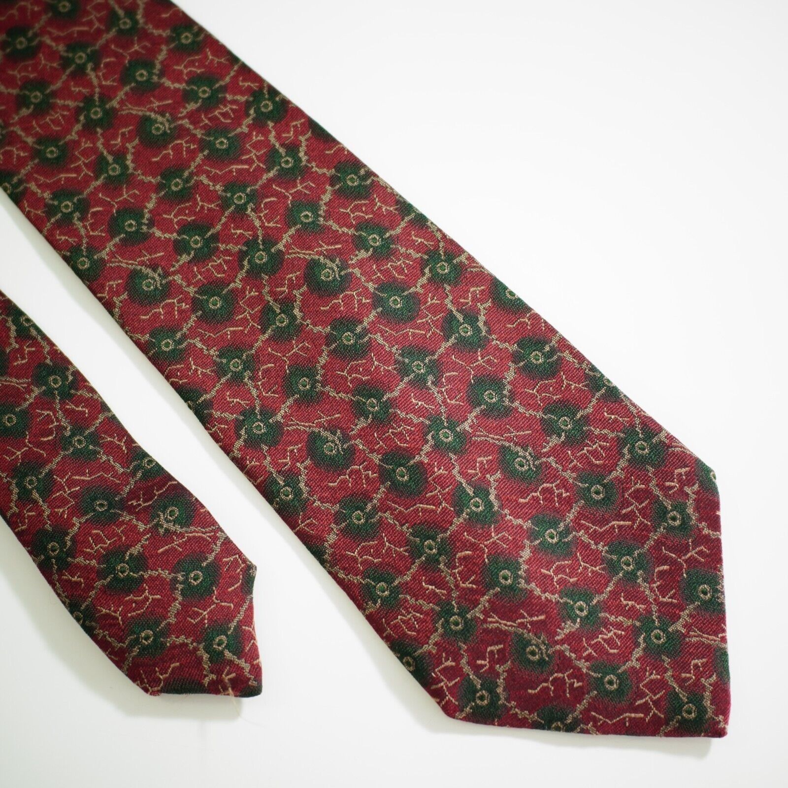 Giorgio Armani Giorgio Armani Cravatte Red Black Abstract Geometric Print W Size ONE SIZE - 2 Thumbnail