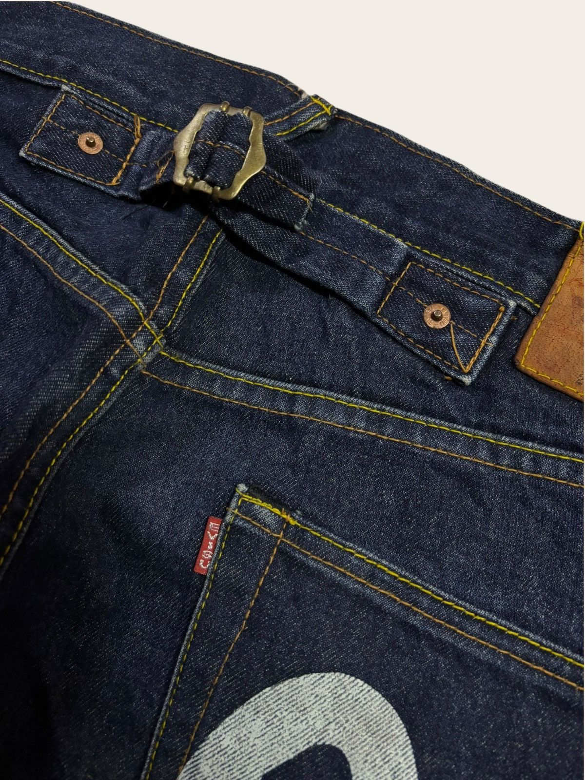 Evisu Japan Evisu No 2 Lot 2007 Buckle Back Jeans Size US 36 / EU 52 - 9 Thumbnail