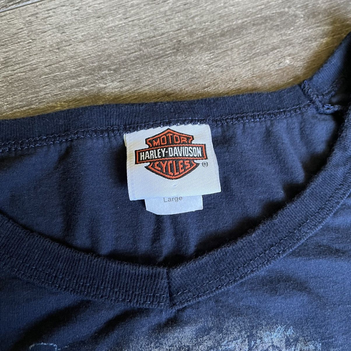 Harley Davidson Vintage Y2K Harley Davidson Big Graphic Print Longsleeve Tee Size L / US 10 / IT 46 - 6 Thumbnail