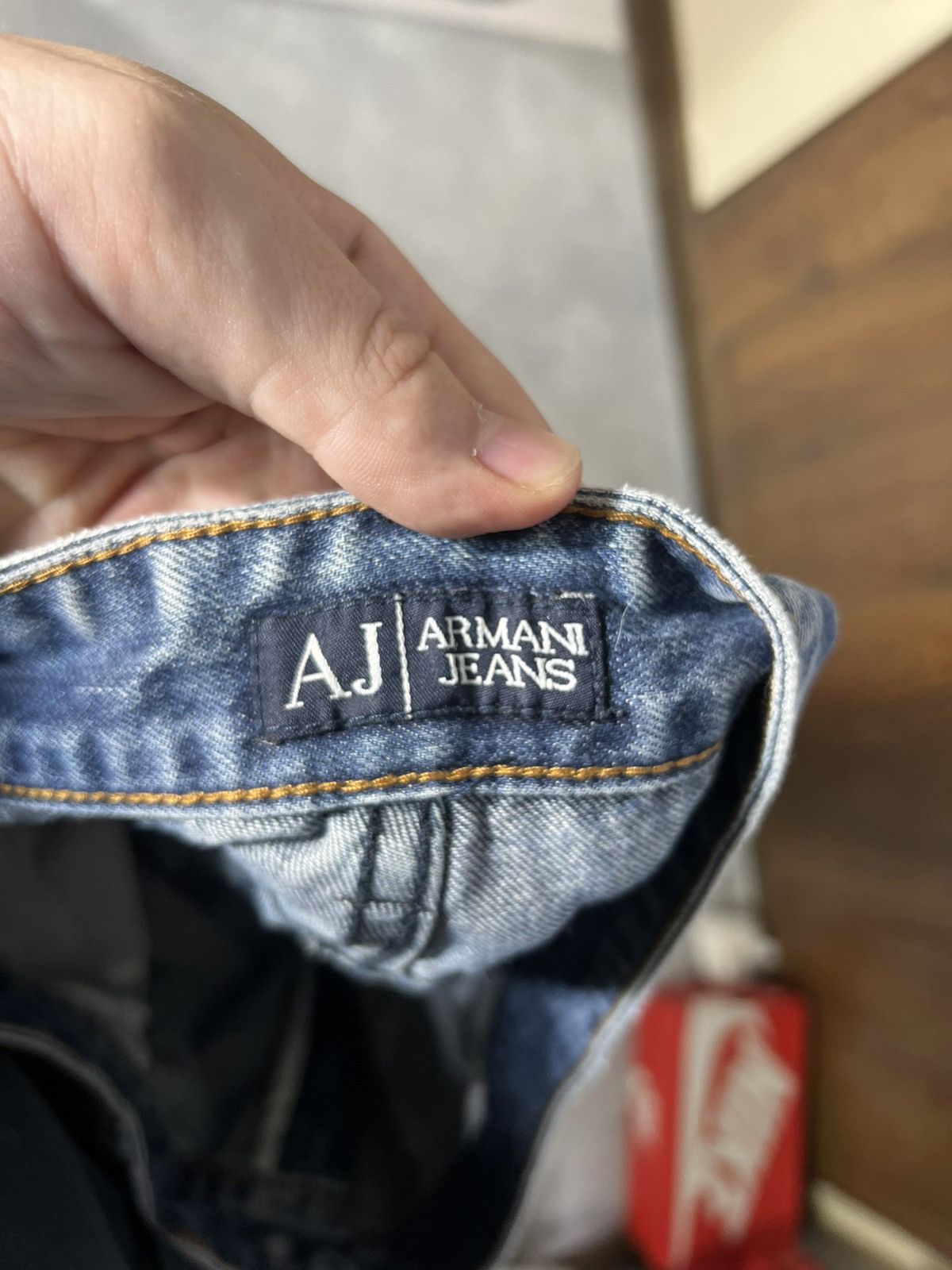 Armani Vintage Armani Jeans Big Logo Denim Pants size 36 L Size US 36 / EU 52 - 9 Thumbnail