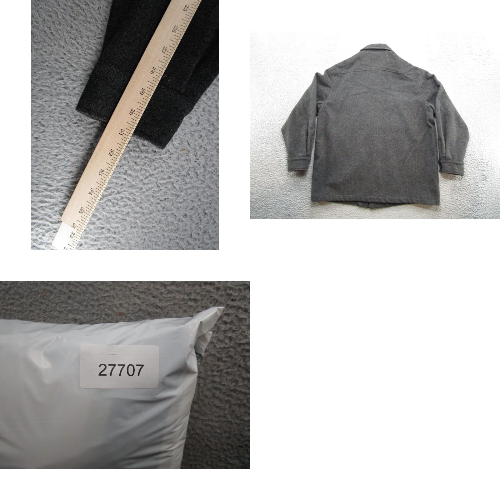 Vintage VINTAGE Oxford Fulham Wool Blend Lined Zip Shirt Jacket Shacket Size M Outdoor Gray Mens Shirts Jacket Size US M / EU 48-50 / 2 - 8 Thumbnail