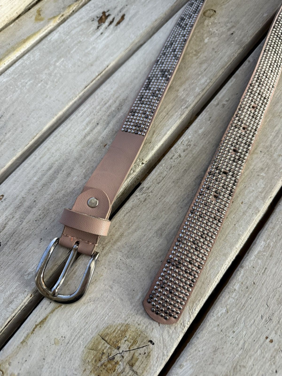 Hysteric Glamour × Japanese Brand Vintage Belts Y2K Rhinestones Punk leather belt Japanese Size ONE SIZE - 3 Thumbnail