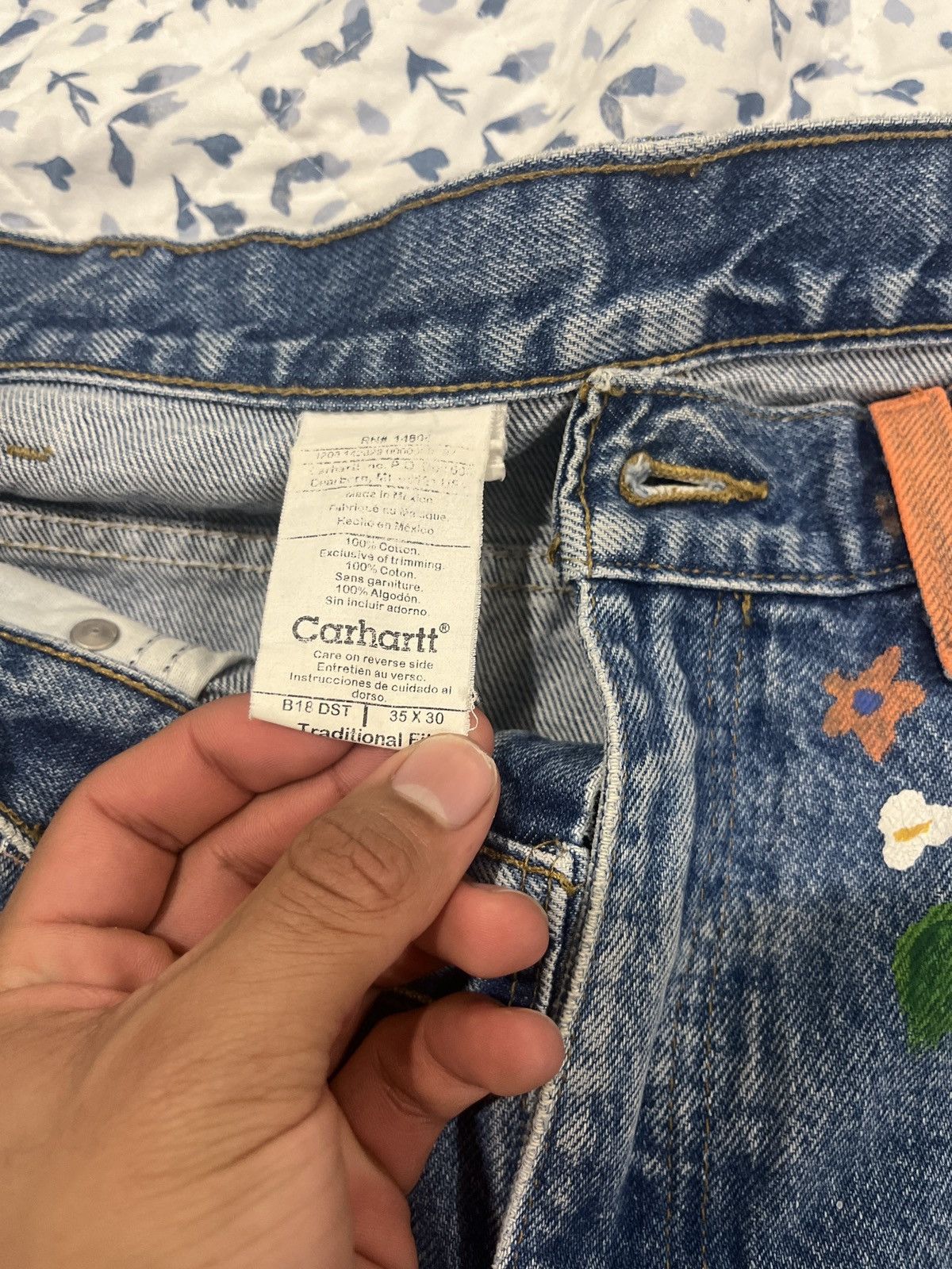 Carhartt Carhartt Custom Bird Floral Denim Size US 34 / EU 50 - 5 Thumbnail