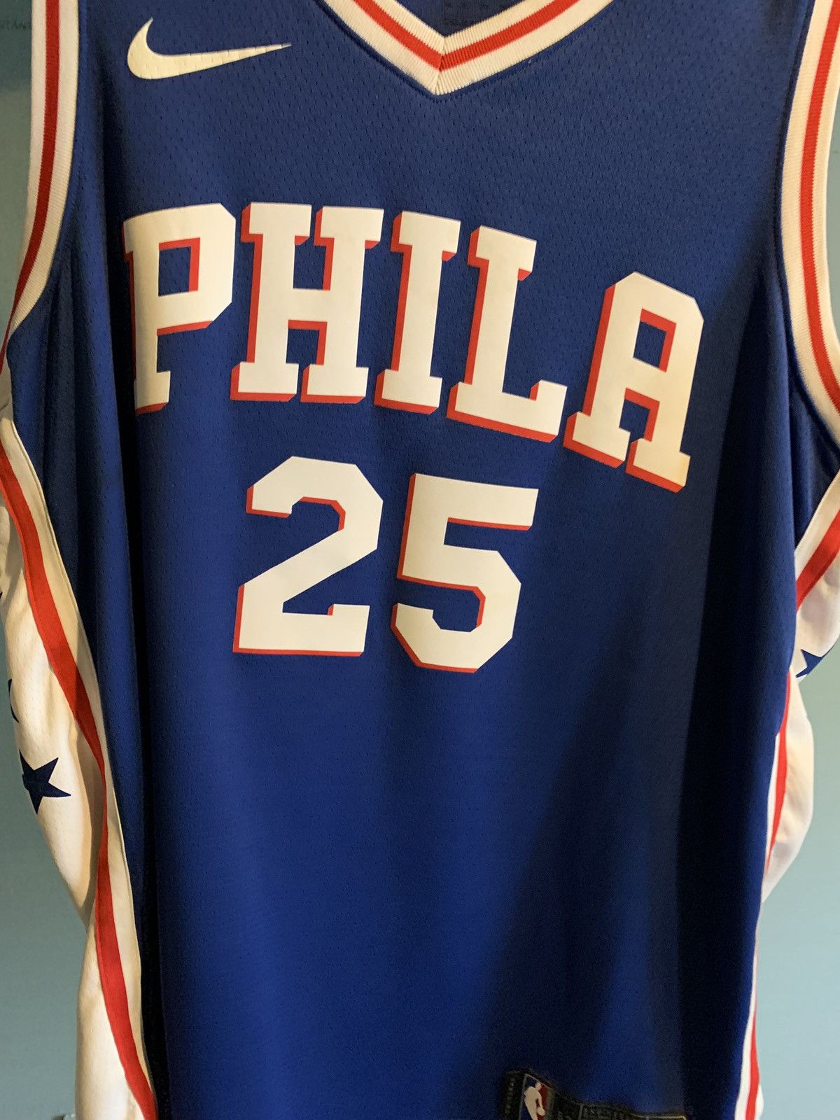 Nike Ben Simmons Sixers Jersey Size US L / EU 52-54 / 3 - 1 Thumbnail