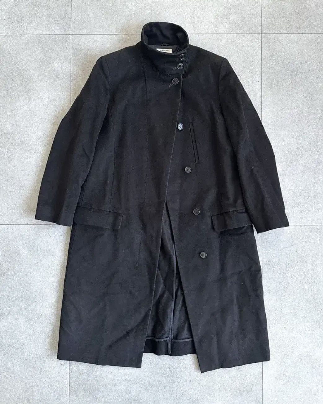 Helmut Lang Helmut Lang 2000 Moleskin High Neck Coat Jacket Size US S / EU 44-46 / 1 - 1 Thumbnail