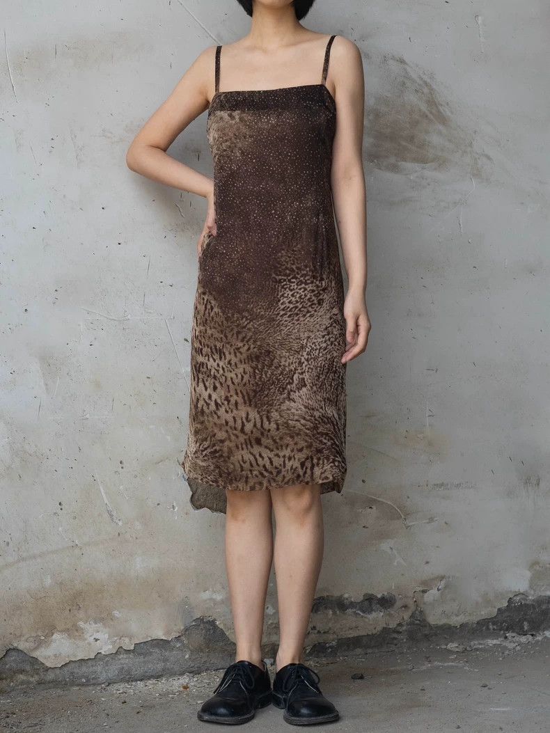 Kenzo KENZO Leopard print silk strapless dress vintage Size XS / US 0-2 / IT 36-38 - 2 Thumbnail